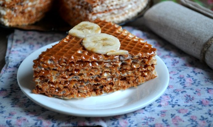 Торт из вафель