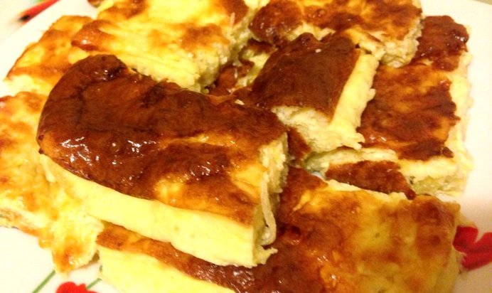 Творожная запеканка с кабачками