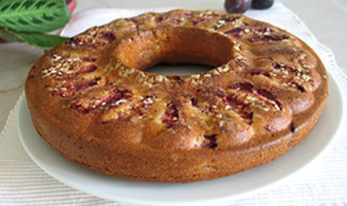 Кекс овсяный со сливами