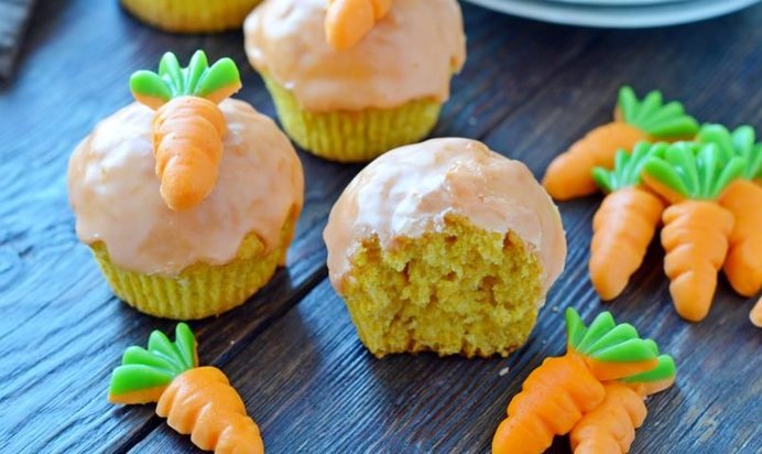 Морковные кексы