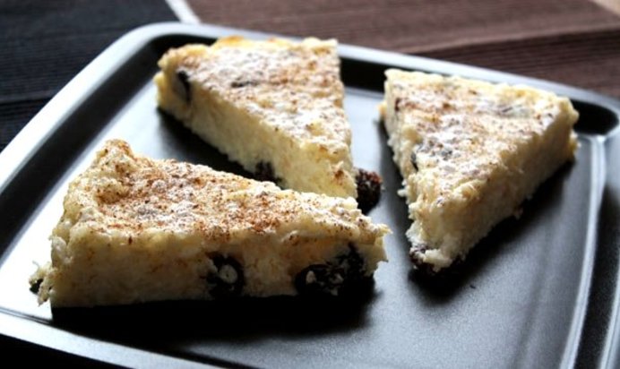 Рисовая запеканка с творогом