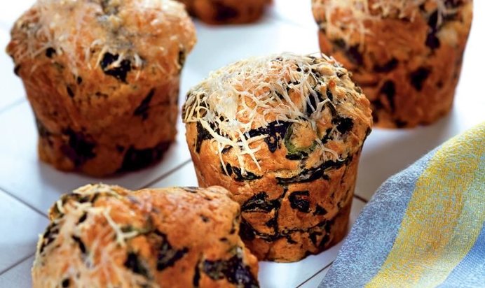 Шпинатные маффины