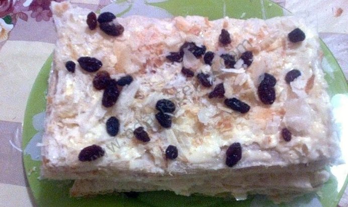 Наполеон торт из готового теста