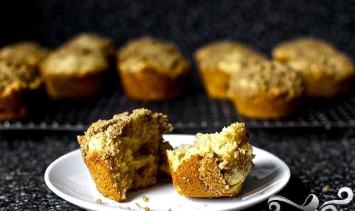 Маффины с ревенем