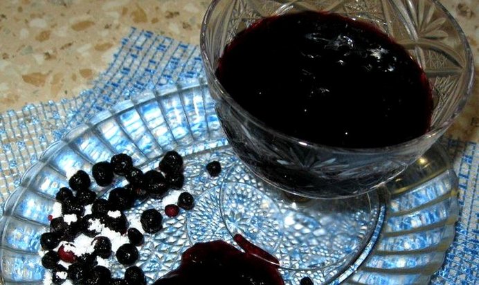 Черничный кисель