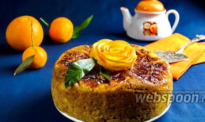 Кекс с карамельными апельсинами в мультиварке