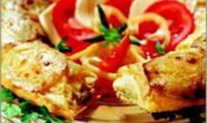 Тортик из моццареллы и цуккини