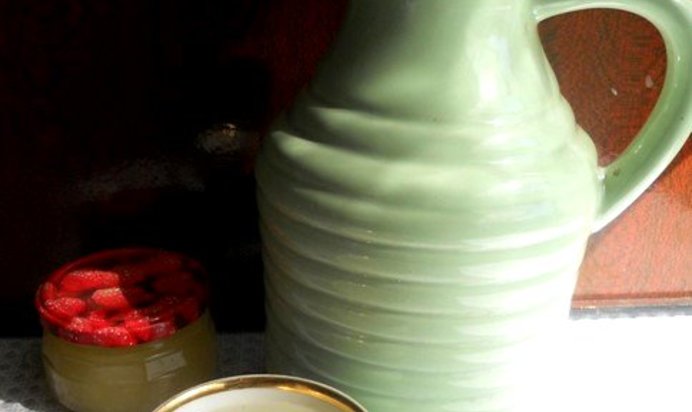 Компот из ревеня с медом