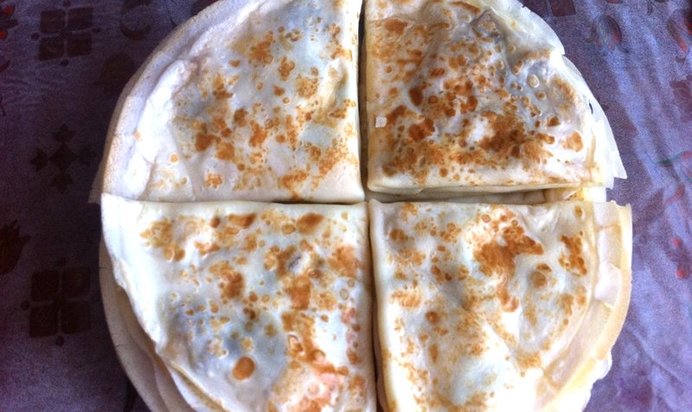 Блины с куриной грудкой