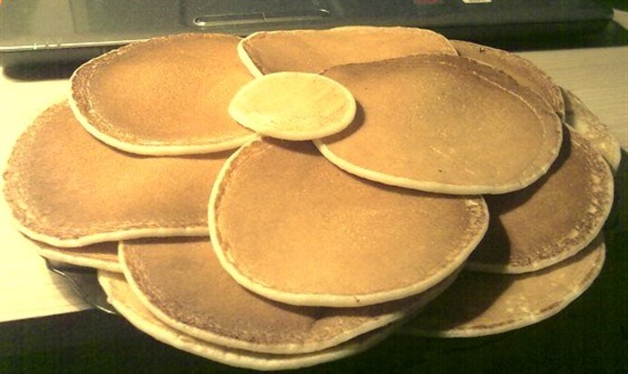 Простые блинчики на молоке