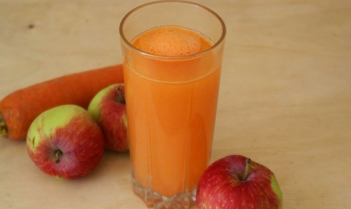 Морковно яблочный напиток