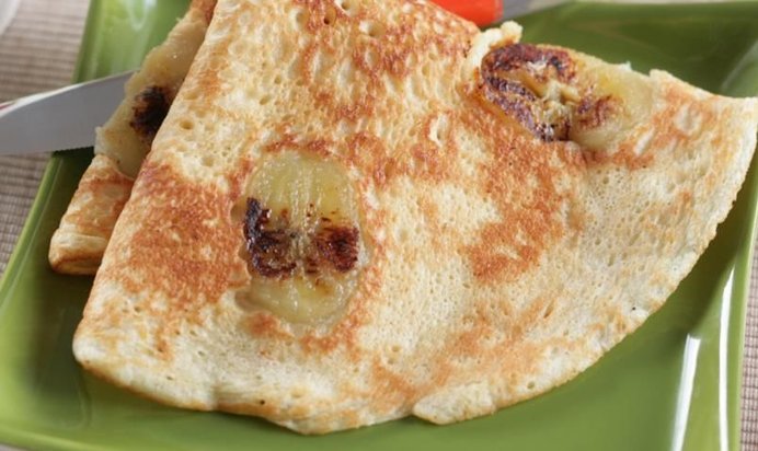 Блины с припеком из банана