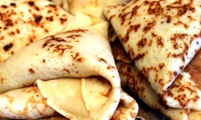 Блинчики с творогом и бананом