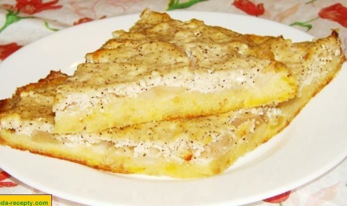 Запеканка из творога, тыквы и яблок