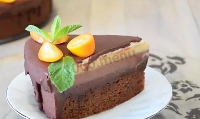 Шоколадный муссовый торт