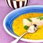 Морковный суп с рыбой и кинзой