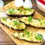 Лодочки из баклажанов с овощами