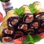 Баклажановые рулетики с сыром и помидором