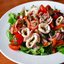 Постный салат с кальмарами