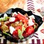 Овощной салат с баклажанами и брынзой