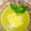 Зеленый суп-пюре из стручковой фасоли с сыром
