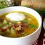 Щи с фасолью на курином бульоне