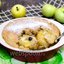 Десерт с печёными яблоками
