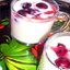 Молочный кисель с ягодами Шарлотт