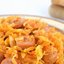 Квашеная капуста, тушеная с сосиской