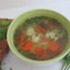 Суп из пшеничной крупы с курицей