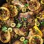 Курица с лимоном и оливками