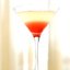 Персиковый мартини с малиной