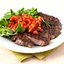 Стейк из австралийской мраморной говядины с чили сальсой