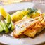 Жареная рыба с картофелем
