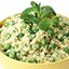 Салат из зеленого горошка с мятой и кускусом