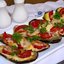 Баклажаны с чесноком и помидорами