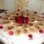 Торт без выпечки с желатином и фруктами