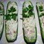 Лодочки из свежих огурцов с творожной начинкой