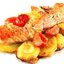 Лосось с картофелем, запеченный в духовке