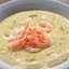 Картофельный крем-суп с креветками и мясом криля