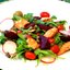 Салат с лососем и овощами