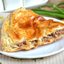 Пирог мясной из слоеного теста