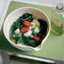 Зеленый суп со шпикачками