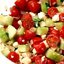Греческий салат из помидоров черри