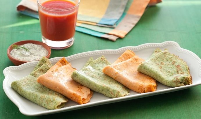 Разноцветные блины