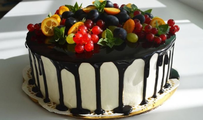 Торт с йогуртовым кремом