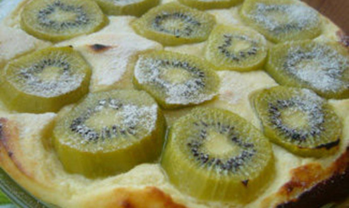 Творожная запеканка-суфле с киви