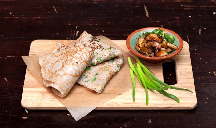 Гречишные блины постные