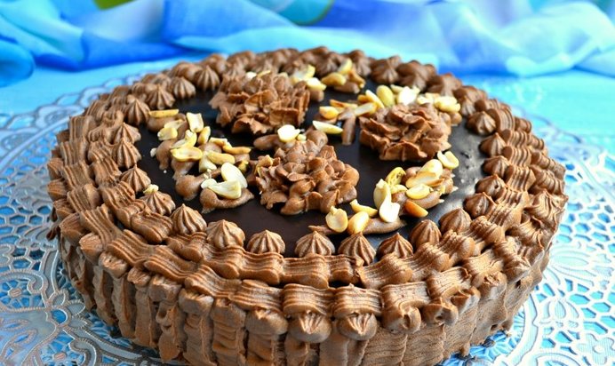 Торт шоколадно-кофейный