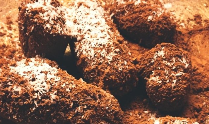 Пирожное картошка из отрубей и творога